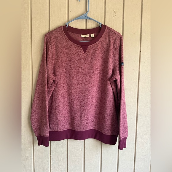 L.L. Bean Tops - L.L.Bean Lightweight Soft Crewneck Sweater Fleece Top Purple Size L